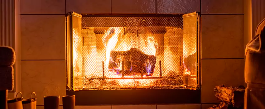 Mendota Hearth Landscape Fireplace Installation in Donna, Texas