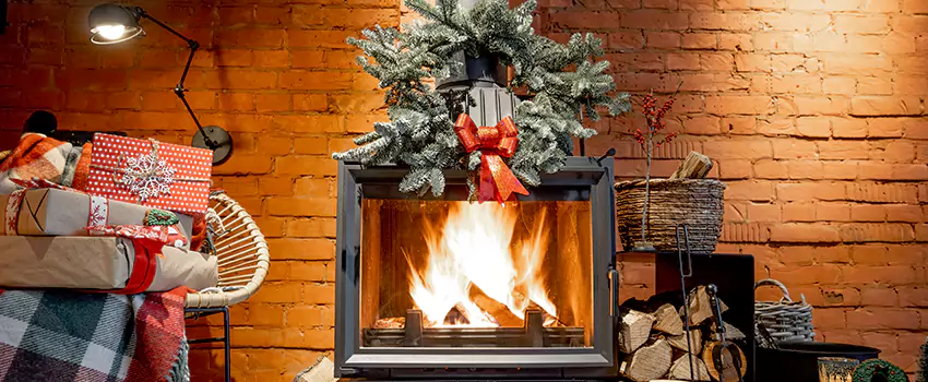 Travis Industries Linear Gas Fireplace Installation in Donna, Texas